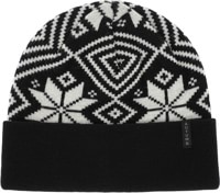 Autumn Nordic Knit Beanie - black