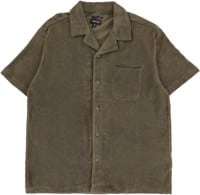 Brixton Bunker Terry Cloth S/S Shirt - ivy green