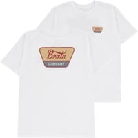 Brixton Linwood T-Shirt - white/red ochre/curry yellow