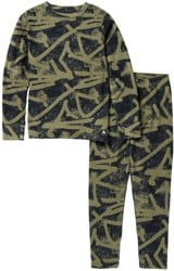 Burton Kids Fleece Base Layer Set - forest city streets