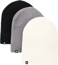 Burton Recycled DND Beanie 3-Pack - true black/sharkskin/stout white