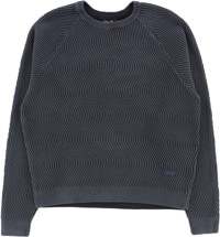 Dime Wave Knit Sweater - navy