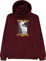 GX1000 Bomb Hills Hoodie - burgundy/yellow