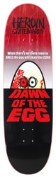 Heroin Dawn of The Egg 9.4 Razor Edge Skateboard Deck - red