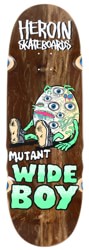 Heroin Mutant Wide Boy 10.4 Skateboard Deck - brown