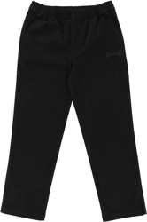 Independent Span Elastic Waist Pants - black/black