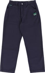 Krooked Eyes Twill Pants - navy/green