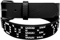 Loosey Loosey Loves You Studs Belt - black