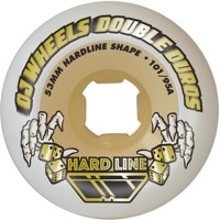 OJ Double Duro Hardline Skateboard Wheels - white/gum (101a/95a)