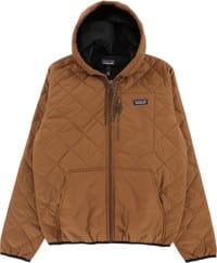 Patagonia Diamond Quilt Bomber Hoody Jacket - deer brown