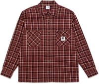 Polar Skate Co. Mike Flannel Shirt - oxblood check