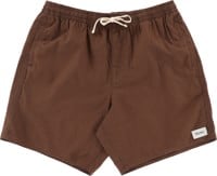Rhythm Classic Linen Jam Shorts - chocolate