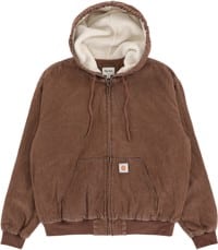 Rhythm Insulated Denim Work Jacket - washed brown