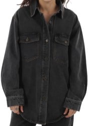 Rhythm Women's Oversized Denim Shacket - grey