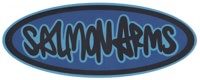 Salmon Arms Bumper Sticker - salmon arms (blue)