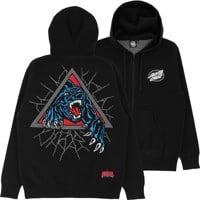 Santa Cruz Natas Panther Hooded Zip Sweater - black