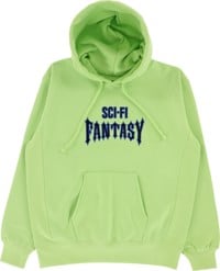 Sci-Fi Fantasy Biker Hoodie - lime