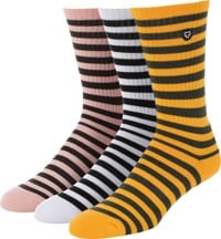 Tactics Icon Sock 3 Pack - multi stripes