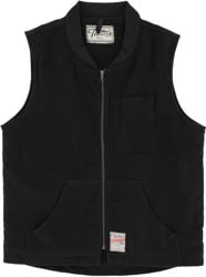 Tactics Sherpa Lined Workwear Vest Jacket - black