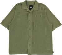Vans Feldman Button Up Polo Shirt - loden green