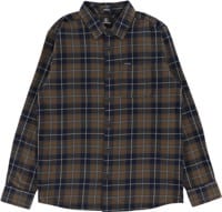 Volcom Caden Plaid Flannel Shirt - navy/brown