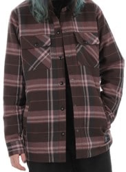 Volcom Women's Insulated Riding Flannel Jacket (Closeout) - dusty lavender
